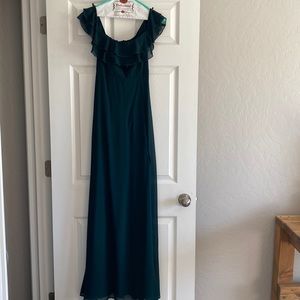 Show me your mumu off the shoulder green dress